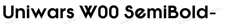 Uniwars W00 SemiBold字体转换